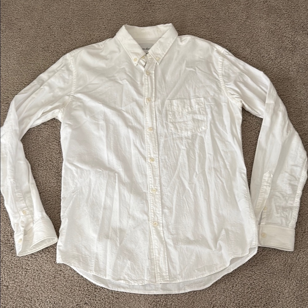 Classic White Men's Shirt